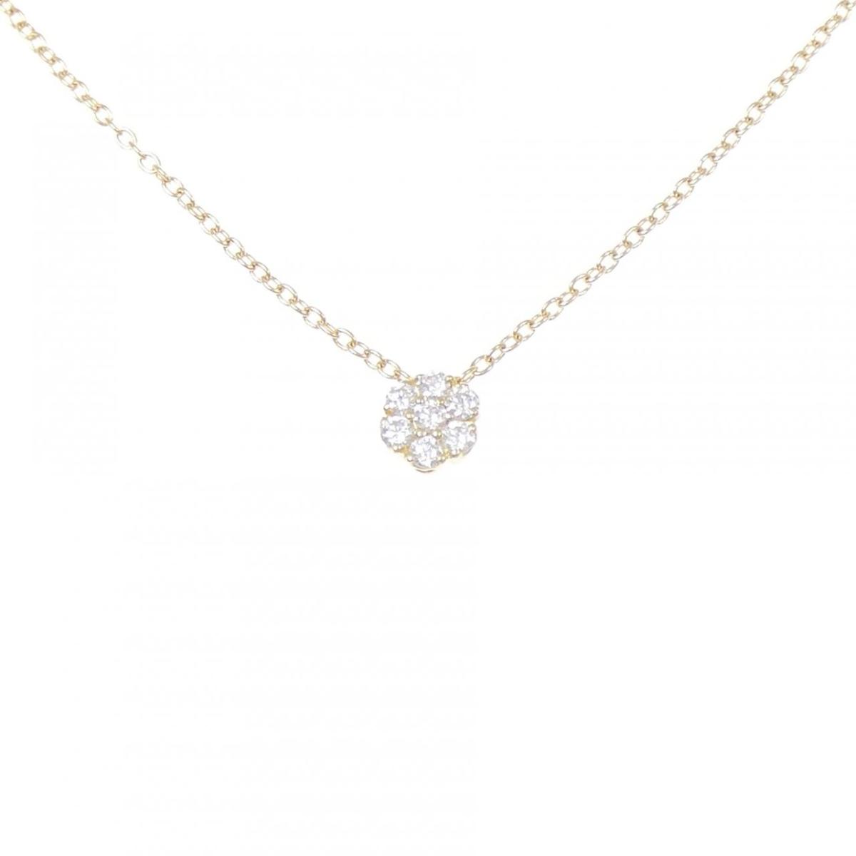 ポンテヴェキオ フラワー ネックレス 0.14CT【中古】