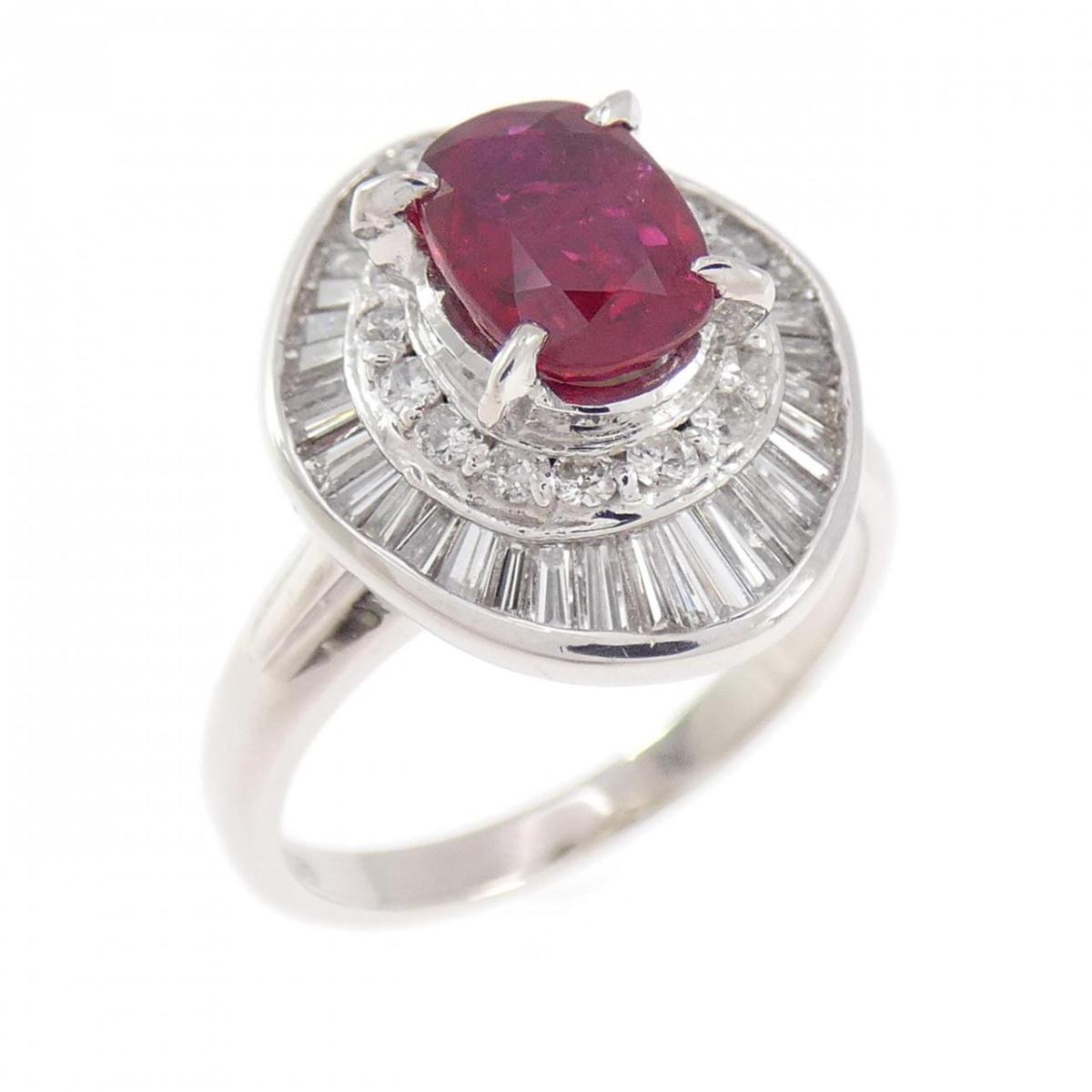 PT900 ルビー リング 1.14CT【中古】