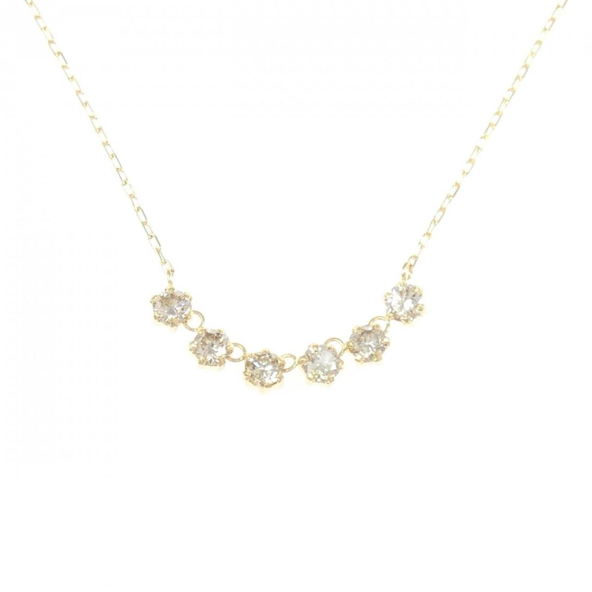 K18YG ダイヤモンド ネックレス 0.50CT【中古】