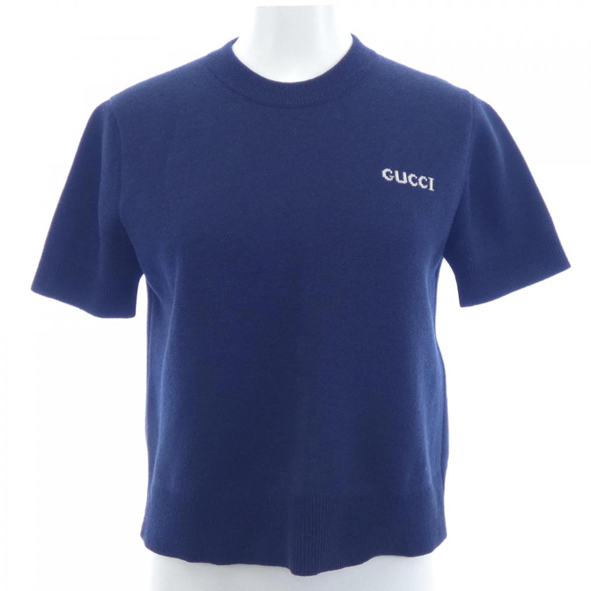 グッチ GUCCI GUCCIインターシャウールトップ 792130 XKD3P ニット【中古】