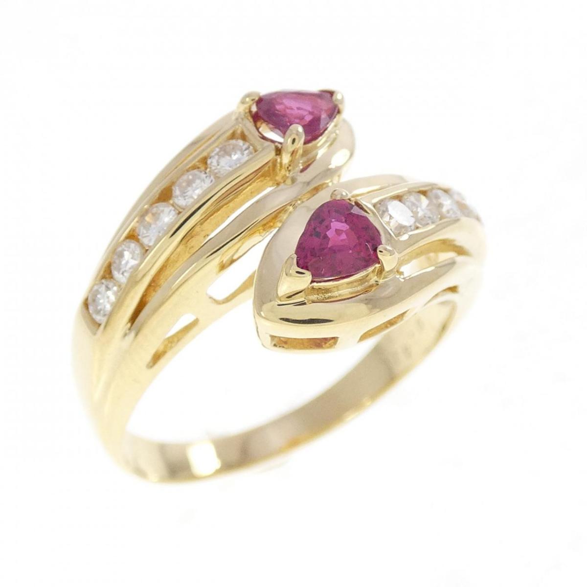 K18YG ルビー リング 0.41CT【中古】|KOMEHYO ONLINESTORE 店