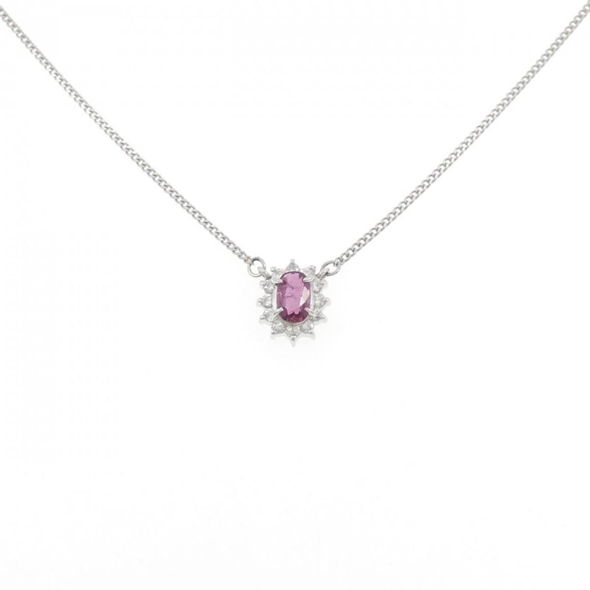 PT850 ルビー ネックレス 0.47CT【中古】|KOMEHYO ONLINESTORE 店