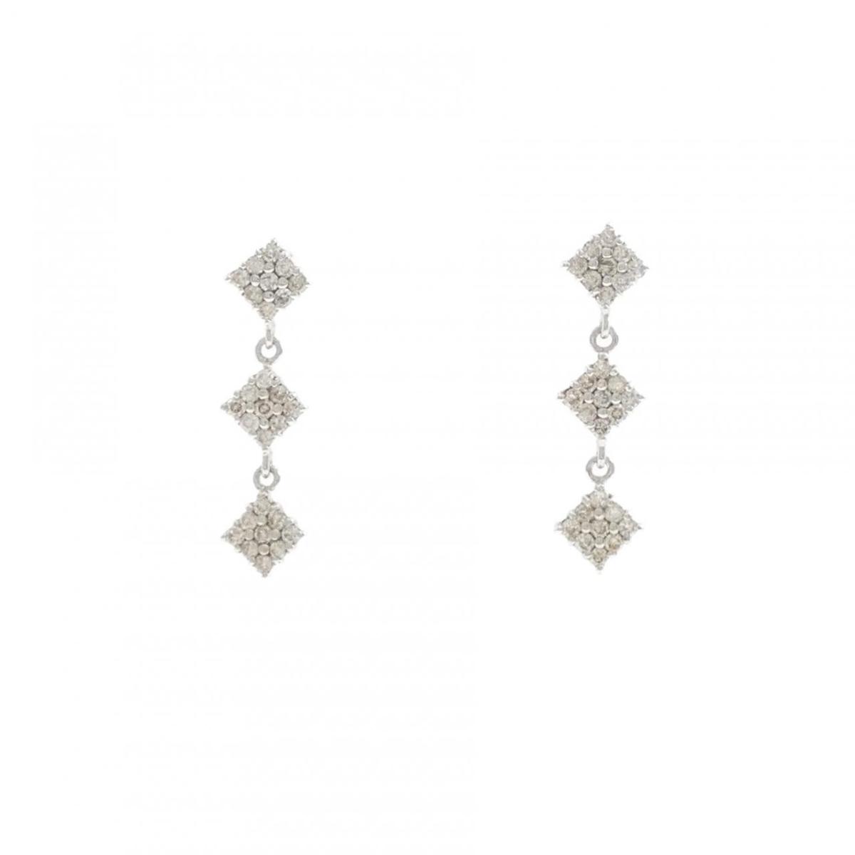 K18WG ダイヤモンド ピアス 0.30CT【中古】｜KOMEHYO ONLINESTORE 店 35,490円