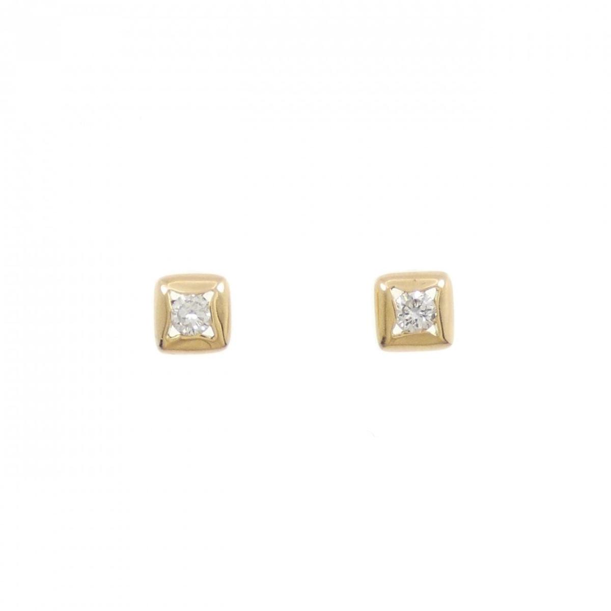 K18YG ダイヤモンド ピアス 0.14CT【中古】