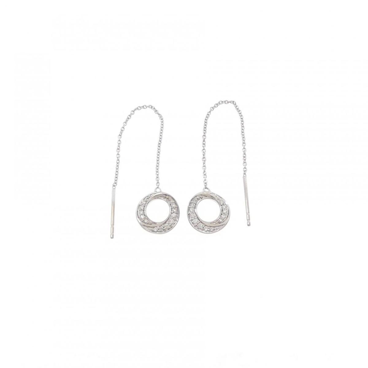 K18WG ダイヤモンド ピアス 0.12CT【中古】｜KOMEHYO ONLINESTORE 店