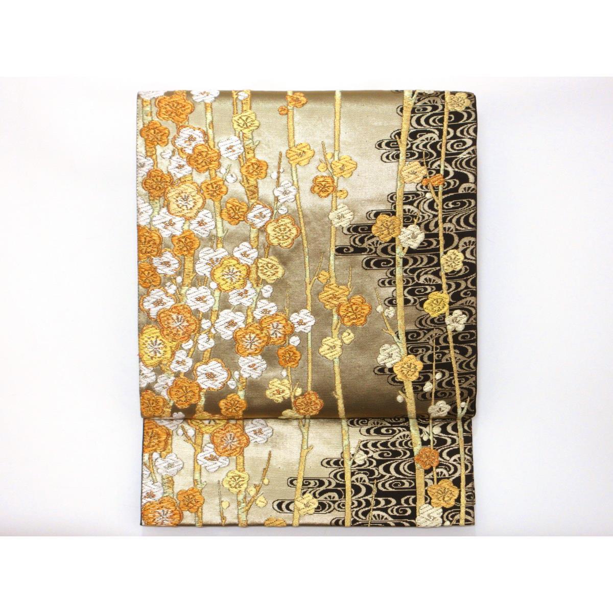 【未当て嵌める品】袋帯【山口芸術布切れ】【中古】