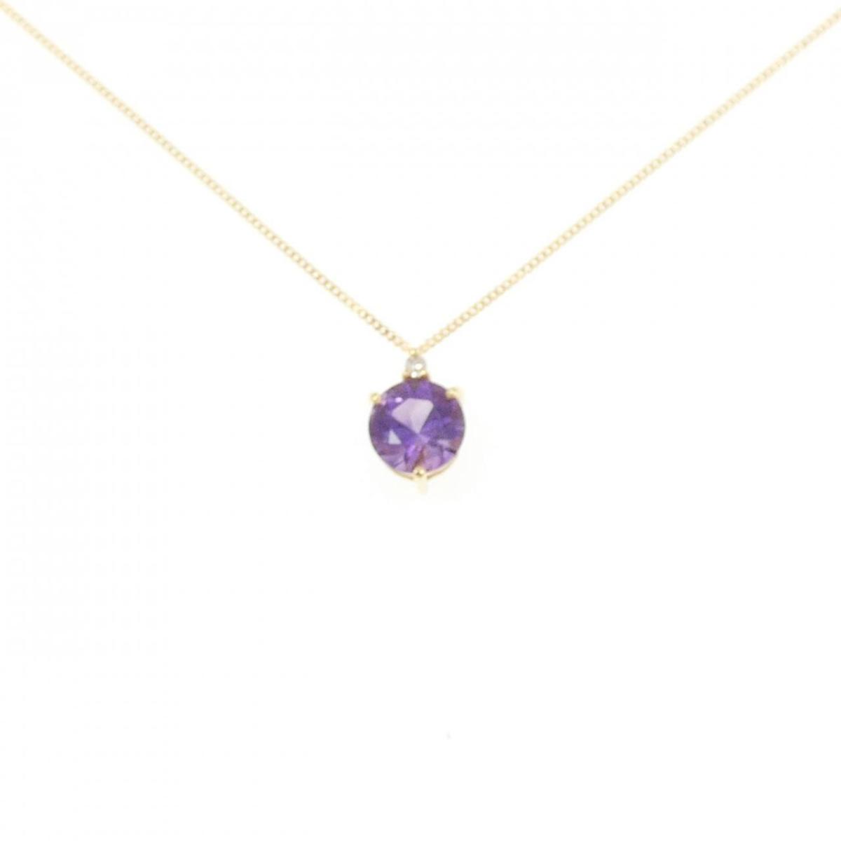 K18YG アメジスト ネックレス 1.0CT【中古】