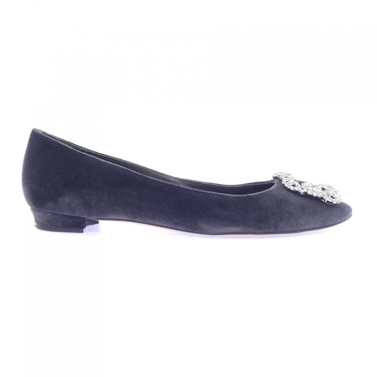 マノロブラニク MANOLO BLAHNIK HANGISIFLAT ハンギシフラット 滑っこいシューズ【中古】