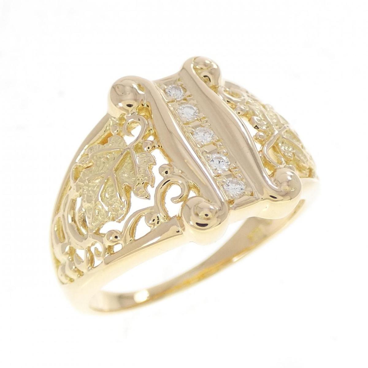 K18YG ダイヤモンド リング 0.07CT【中古】