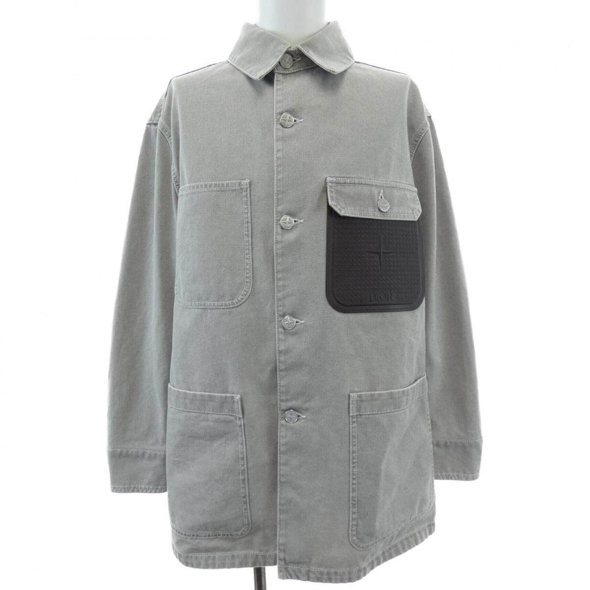 ディオール DIOR STONE ISLAND　ストーンアイランド 493D496A385X デニムジャケット【中古】｜KOMEHYO ONLINESTORE 店