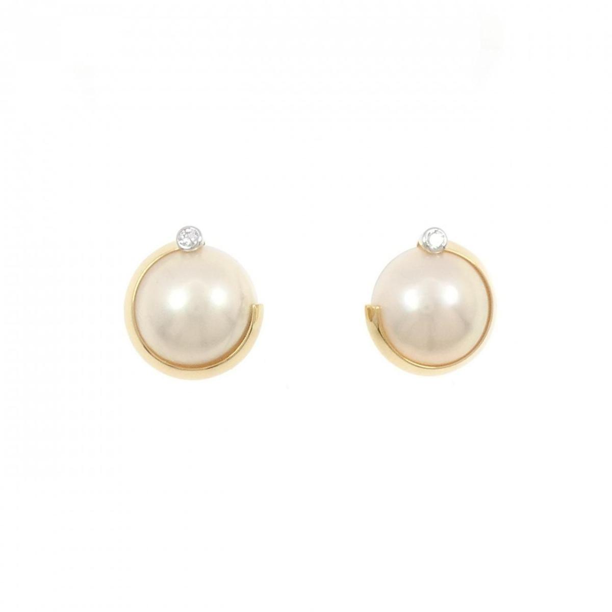 K18YG/PT900 マベパール ピアス【中古】|KOMEHYO ONLINESTORE 店