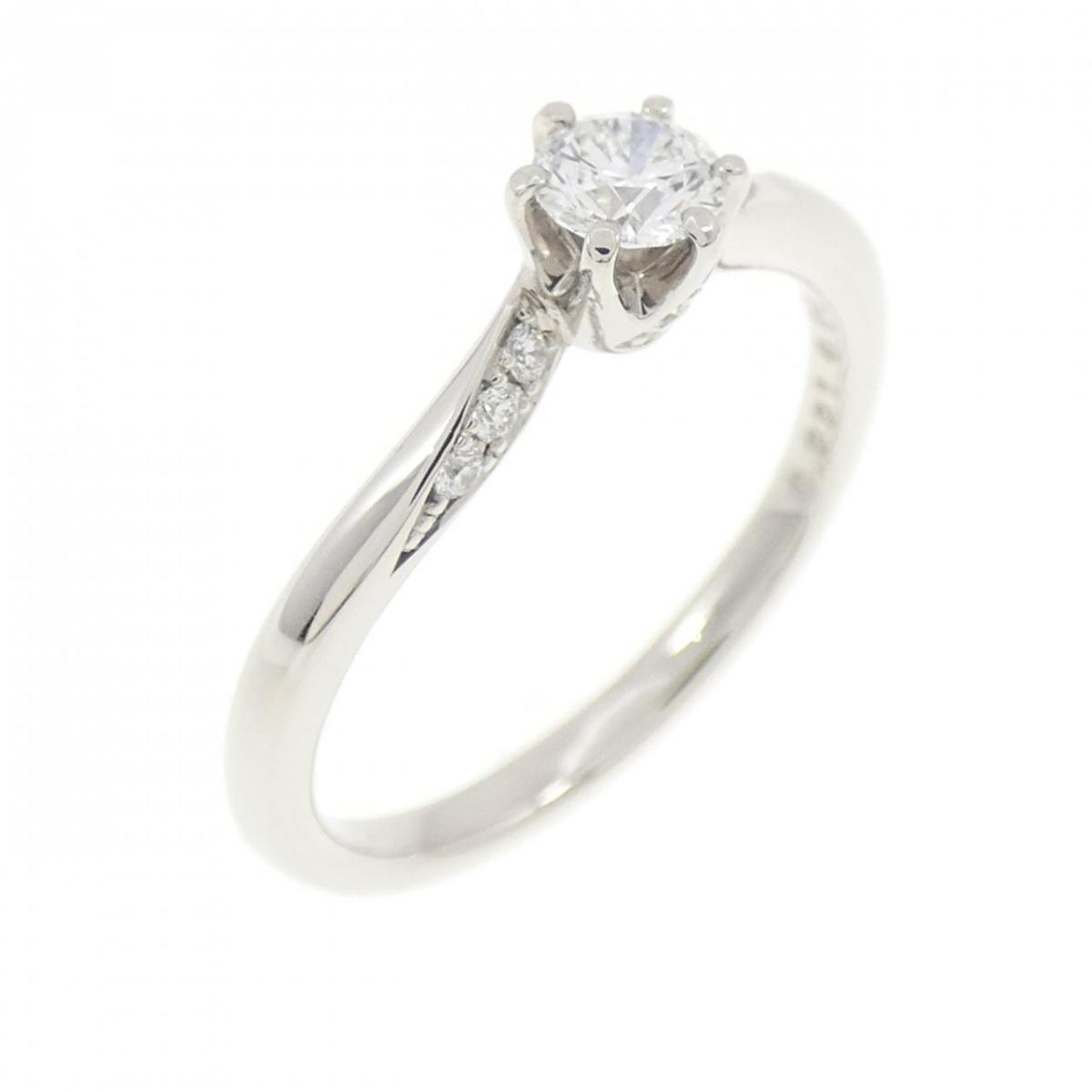 PT950 ダイヤモンド リング 0.221CT D VS1 EXT H&C【中古】|KOMEHYO ONLINESTORE 店