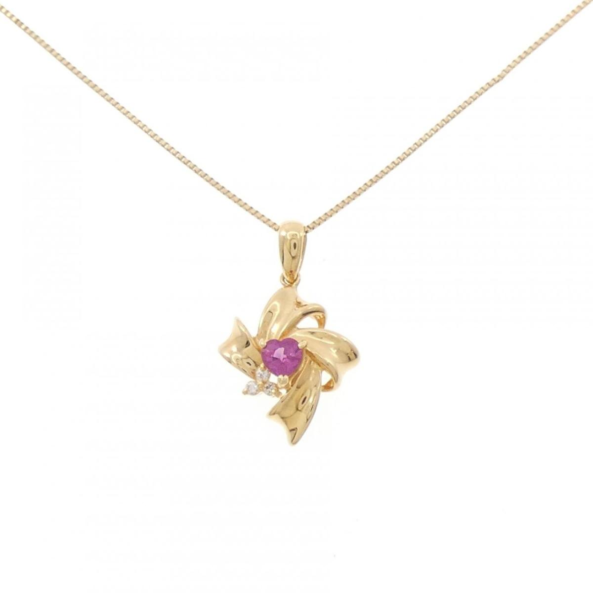 K18YG ルビー ネックレス 0.24CT【中古】｜KOMEHYO ONLINESTORE 店