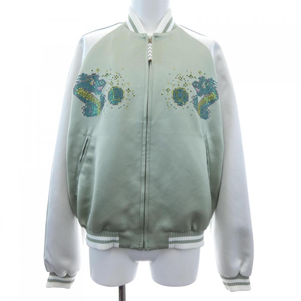 ルイヴィトン LOUIS VUITTON エンブロイダードスーベニアジャケット HQB99EGNO 上衣【中古】