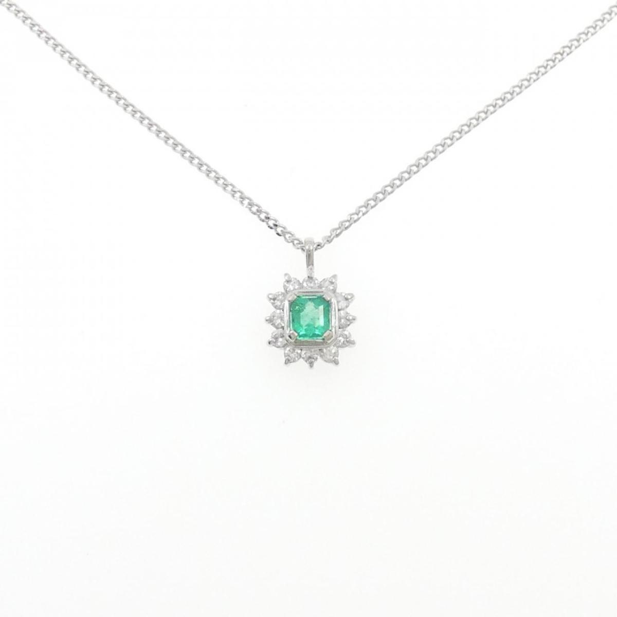 PT900/PT850 エメラルド ネックレス 0.30CT【中古】｜KOMEHYO ONLINESTORE 店