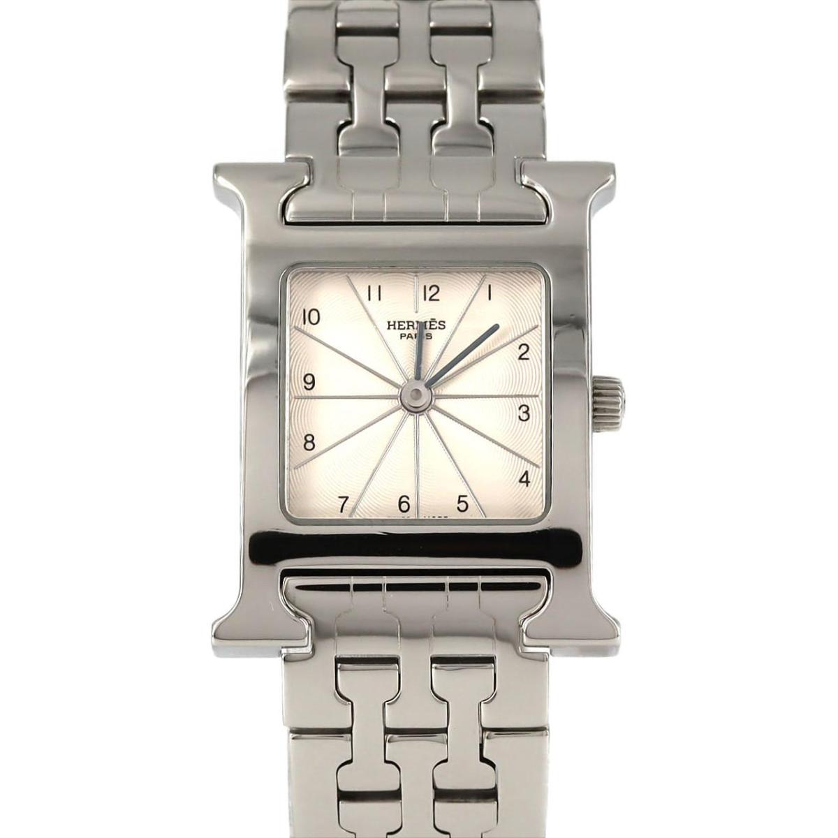 エルメス Hご覧なさる HH1.210 SS 石英【中古】