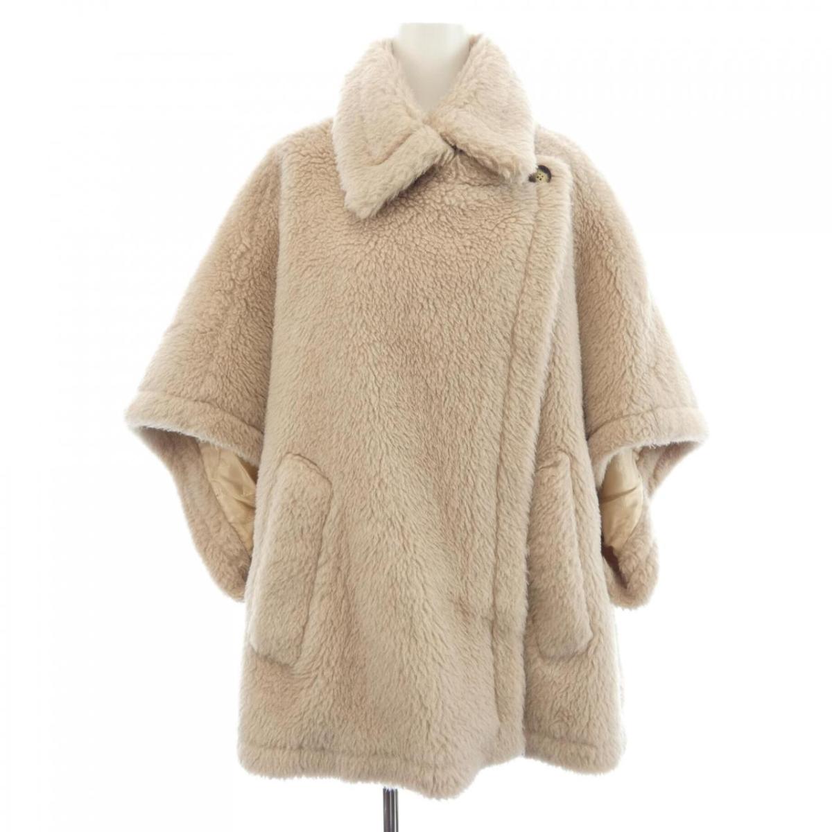 マックスマーラ Max Mara テベ TEBE1 473619 テディベア ケープ【中古】