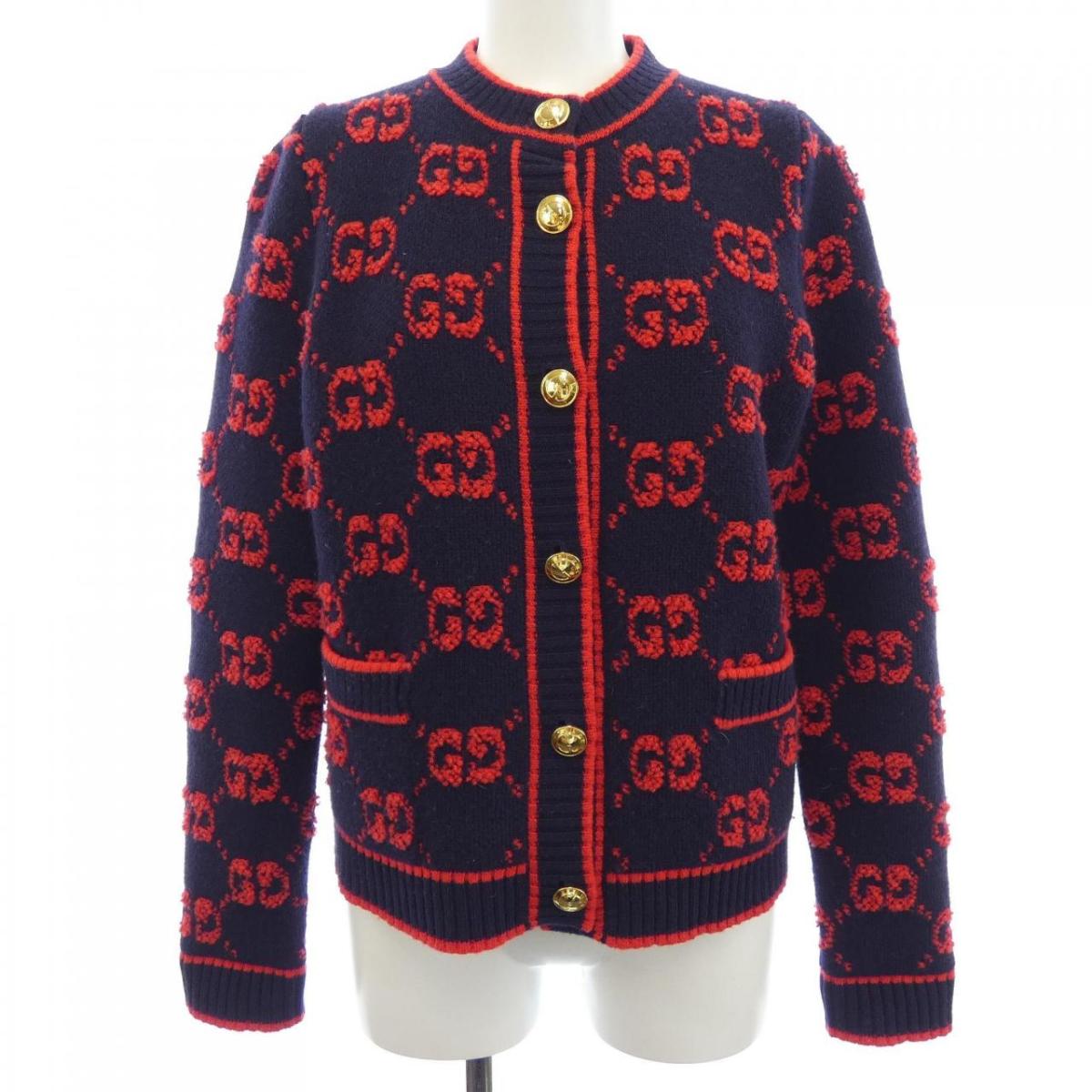 グッチ GUCCI GG羊毛 ブークレ ジャカード 713300 XKCNA ジレー【中古】