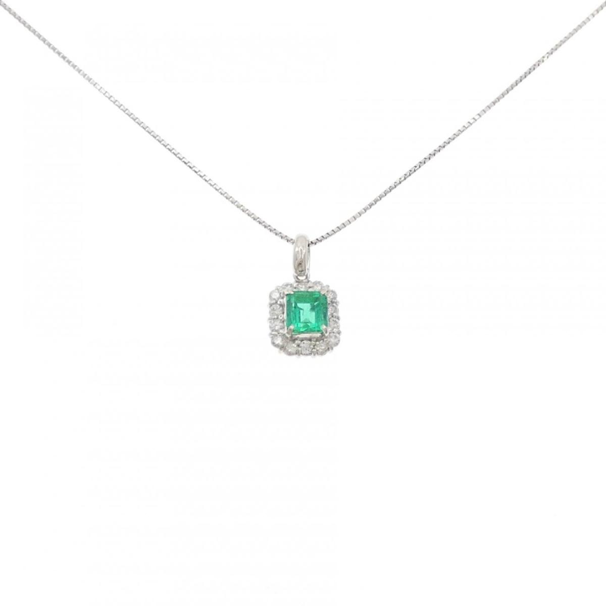 PT900/PT850 エメラルド ネックレス 0.86CT【中古】｜KOMEHYO ONLINESTORE 店