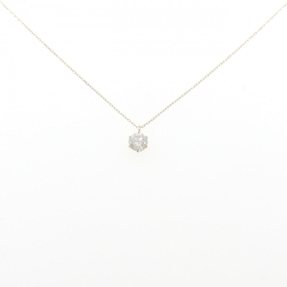 K18YG ソリティア ダイヤモンド ネックレス 0.5CT【中古】｜KOMEHYO ONLINESTORE 店