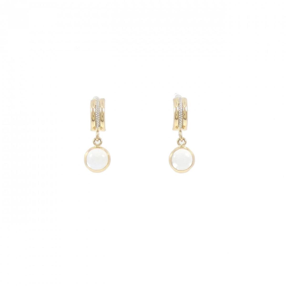 K18YG/PT ムーンストーン ピアス【中古】|KOMEHYO ONLINESTORE 店