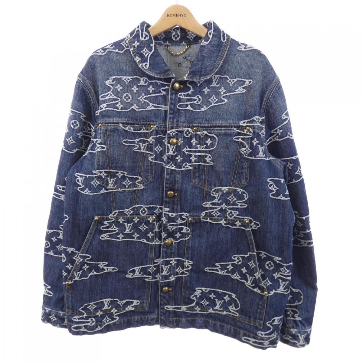 ルイヴィトン LOUIS VUITTON モノグラム ジーンズ ワークウェアブルゾン HTA83WYPZ ジーンズ上衣【中古】