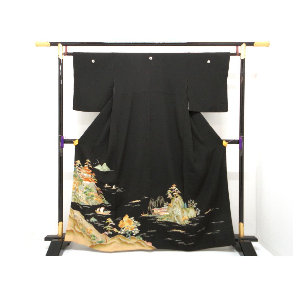 留袖 野口彦太郎 下り藤【大彦】【中古】