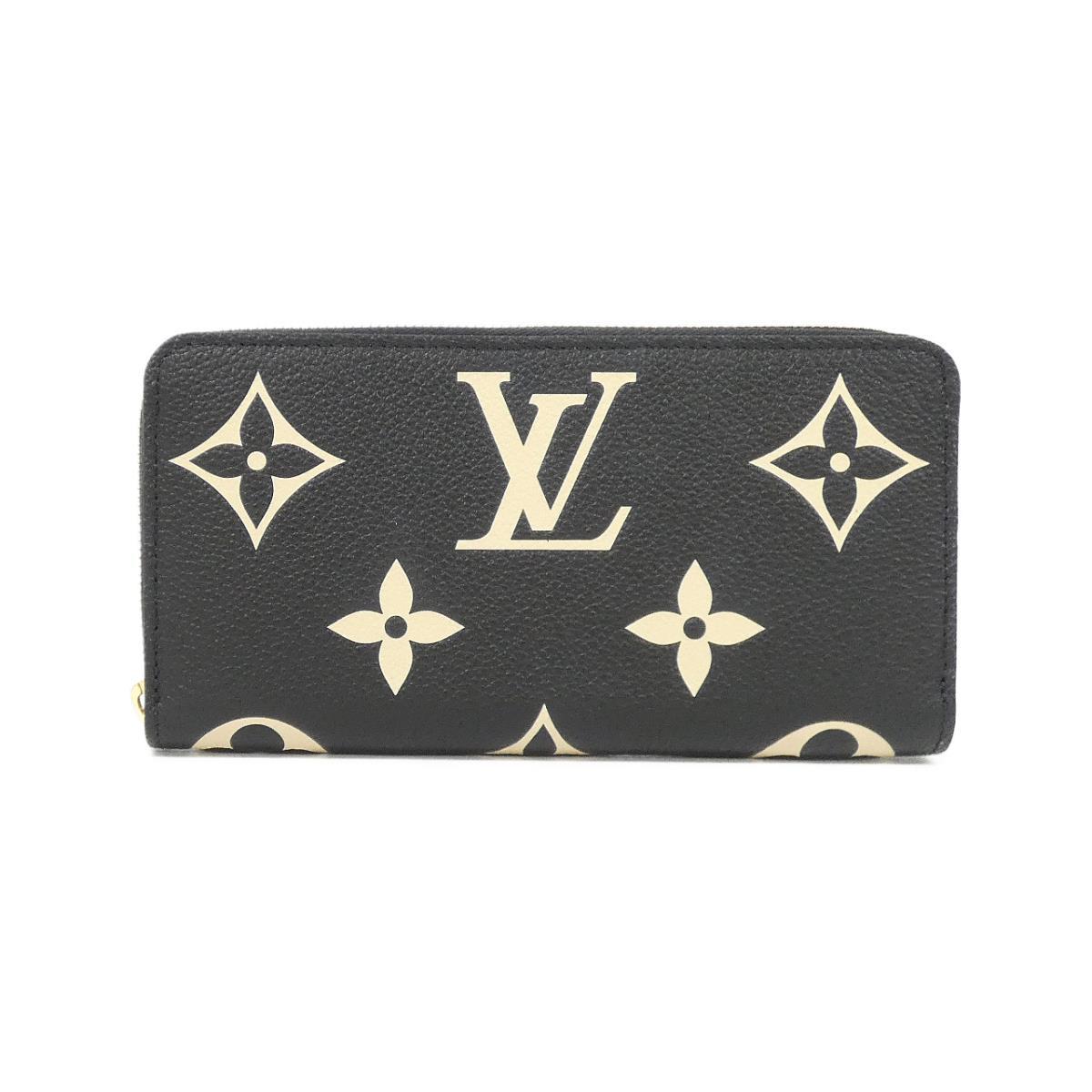 【未当て嵌める品】ルイヴィトン バイ色つや モノグラムアンプラント ジッピー ウォレット 金入れ【中古】