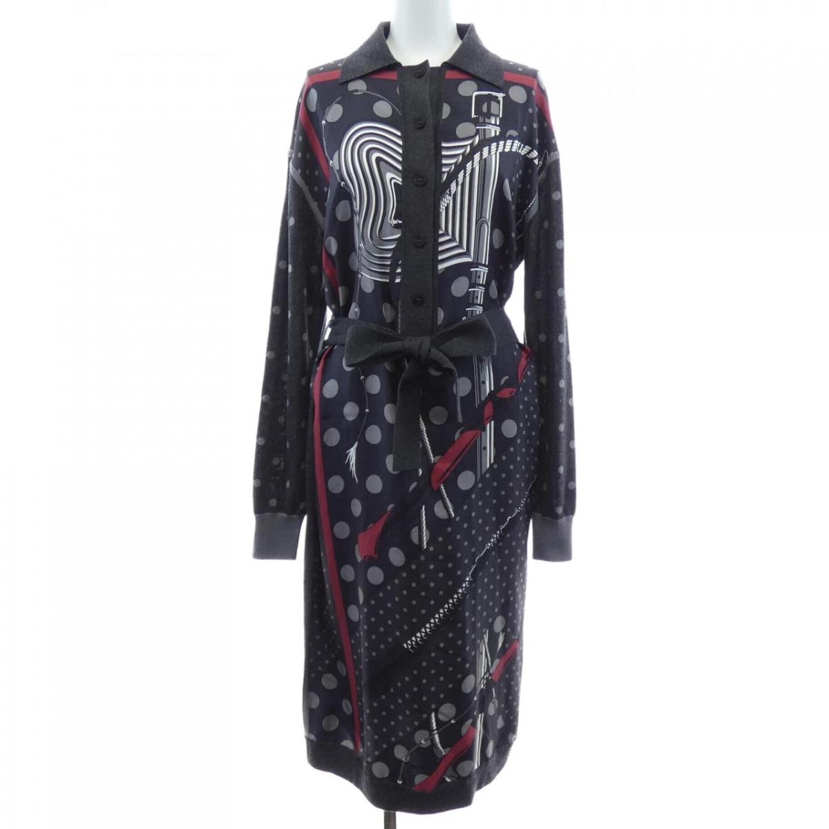 エルメス HERMES 鳴らすひび割れ ア 死に神 CLIC CLAC A POIS ツイルレーヌ. 衣裳【中古】