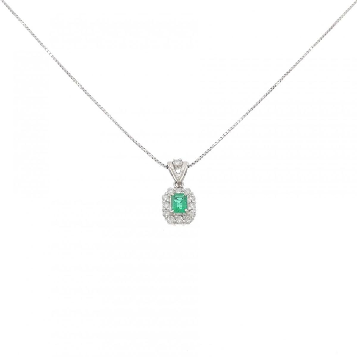 PT900/PT850 エメラルド ネックレス 0.30CT【中古】｜KOMEHYO ONLINESTORE 店