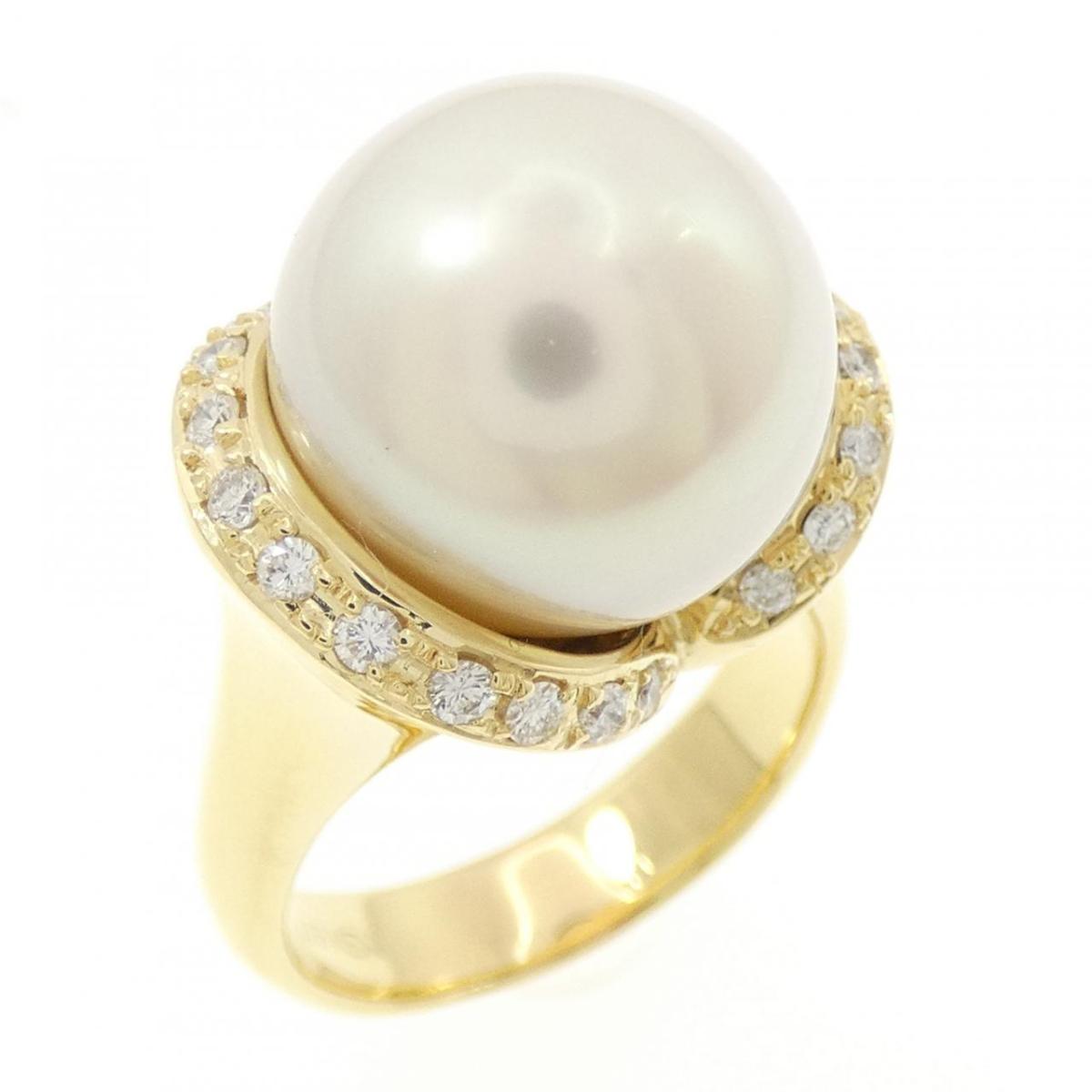 K18YG 白蝶パール リング 13.3mm【中古】｜KOMEHYO ONLINESTORE 店 225,300円