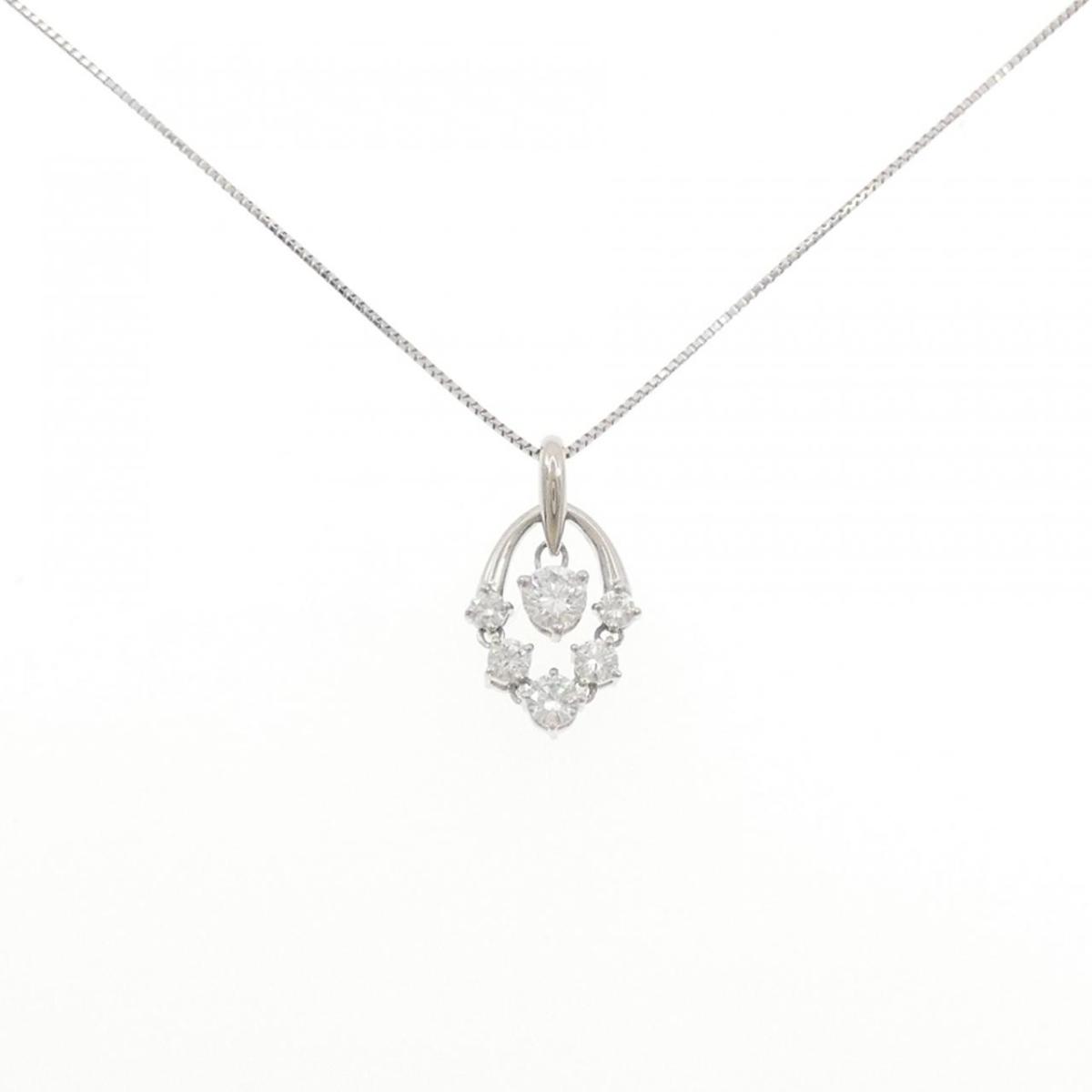 PT/PT850 ダイヤモンド ネックレス 0.66CT【中古】｜KOMEHYO ONLINESTORE 店