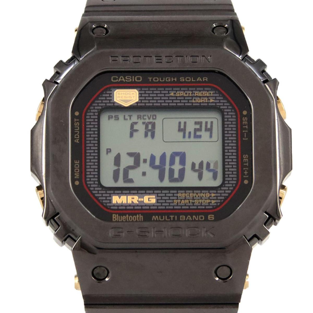 カシオ G-SHOCK･MR-G 電磁波時辰儀 MRG-B5000B-1JR TI ソーラークォーツ【中古】