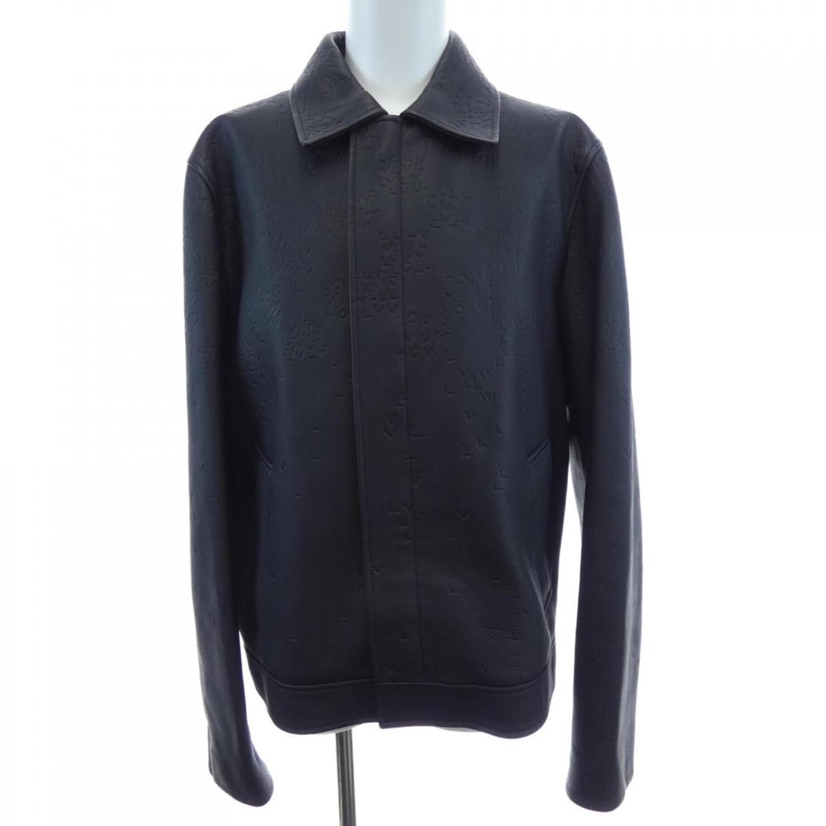ルイヴィトン LOUIS VUITTON ダミエスプレッドレザーブルゾン HNL08WRMT なめし革上衣【中古】