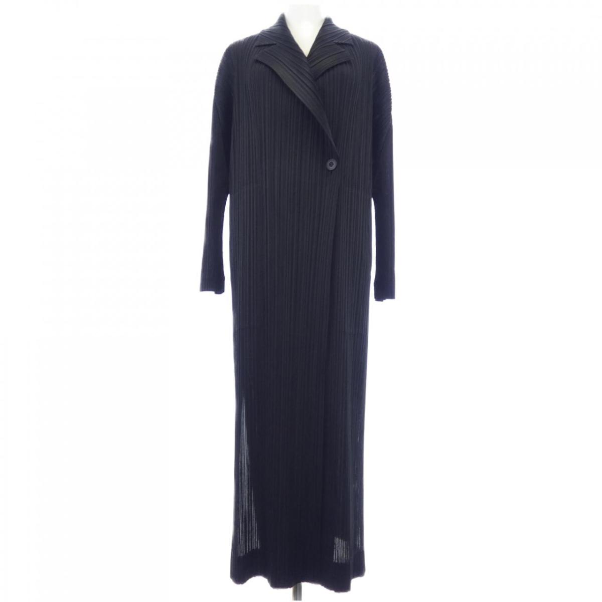 筋目プリーズ PLEATS PLEASE PP93-JA573 厚地の外套【中古】
