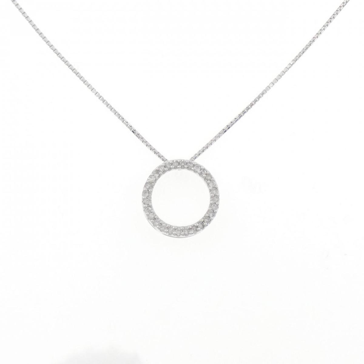 K14WG ダイヤモンド ネックレス 0.18CT【中古】|KOMEHYO ONLINESTORE 店