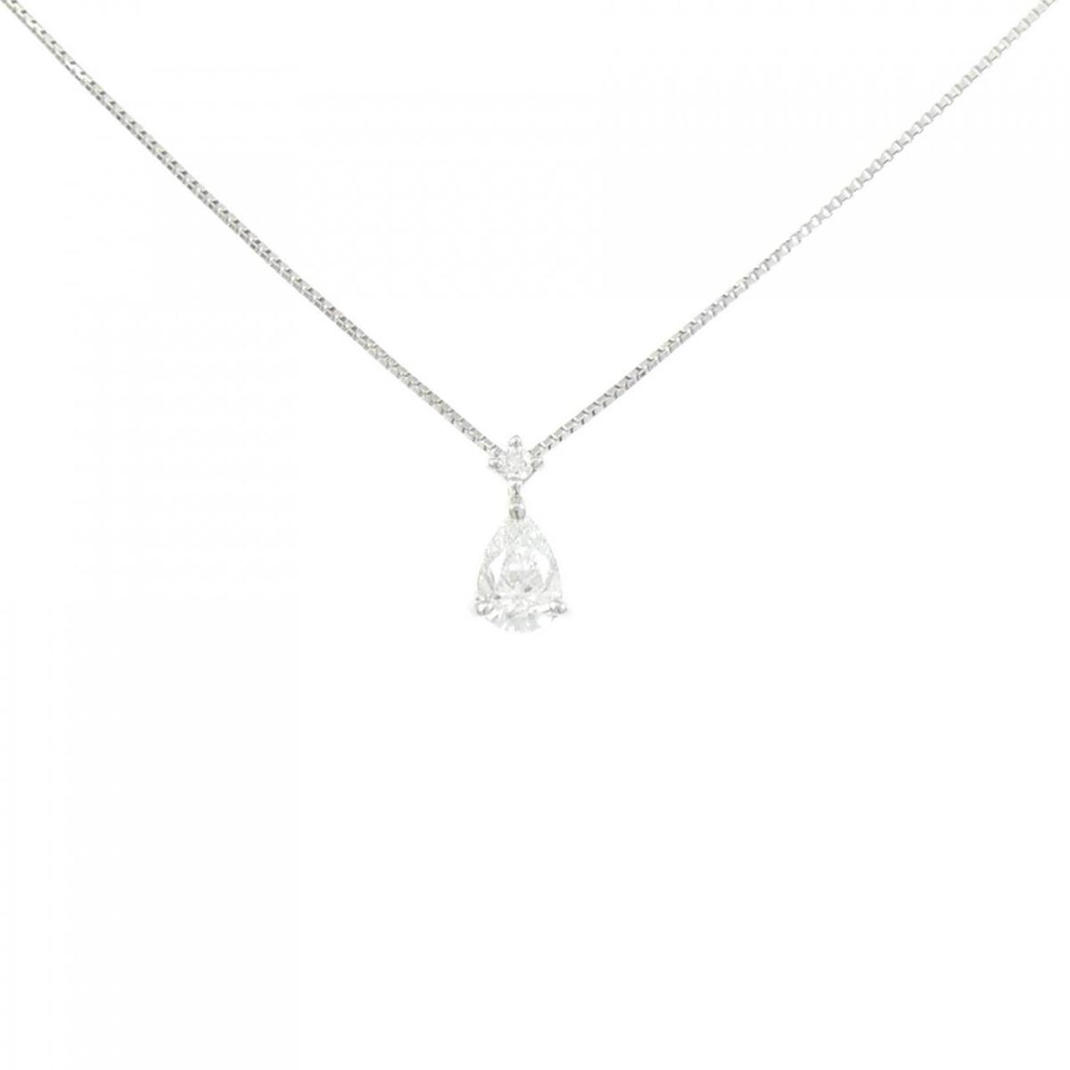 PT950/PT850 ダイヤモンド ネックレス 0.311CT D SI1 ペアシェイプ【中古】|KOMEHYO ONLINESTORE 店