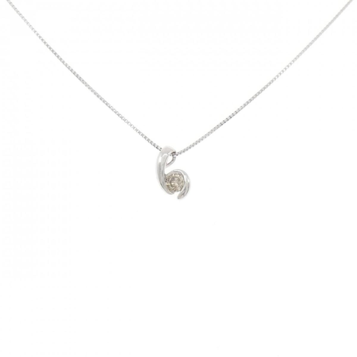 K18WG ダイヤモンド ネックレス 0.10CT【中古】｜KOMEHYO ONLINESTORE 店