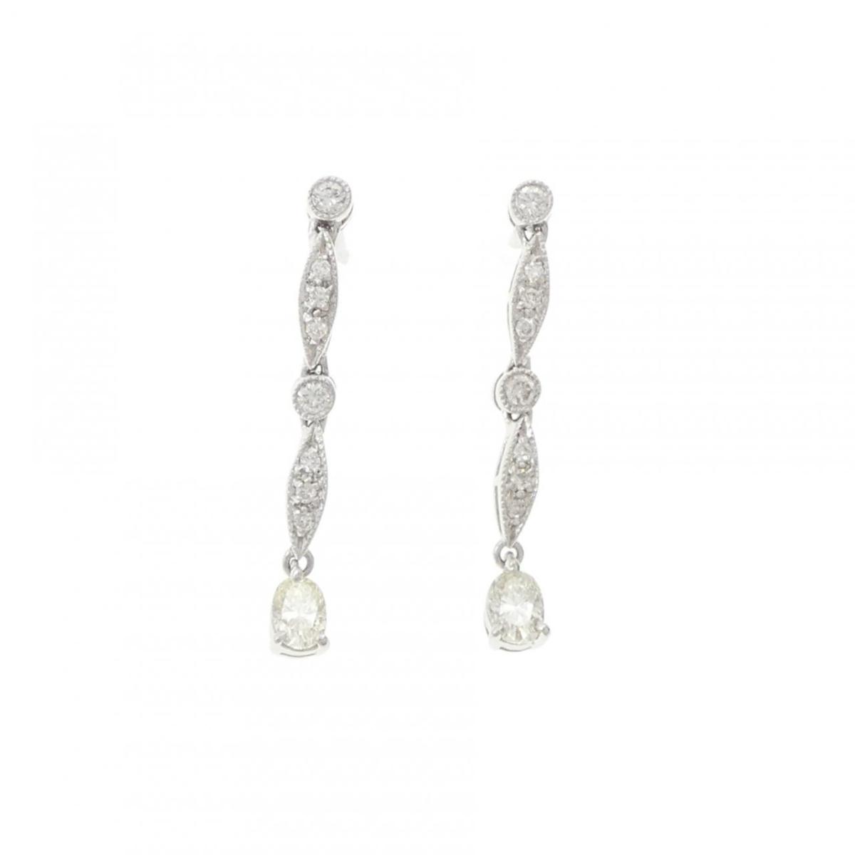 K18WG ダイヤモンド ピアス 0.35CT【中古】|KOMEHYO ONLINESTORE 店