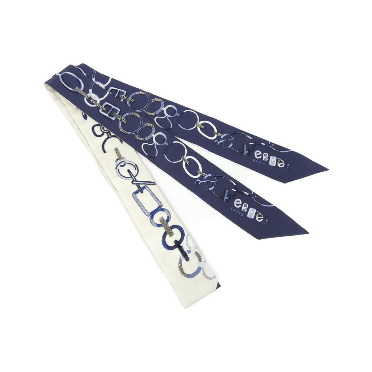 エルメス DO RE BOUCLES BIJOU ツイリーツインズ H483951S えり巻き【中古】