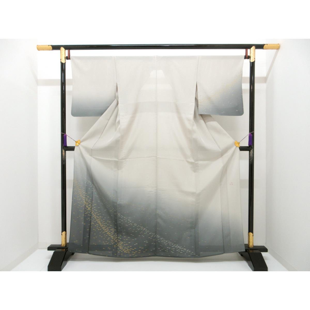 単衣　駒絽訪問着【福田喜重】【中古】｜KOMEHYO ONLINESTORE 店