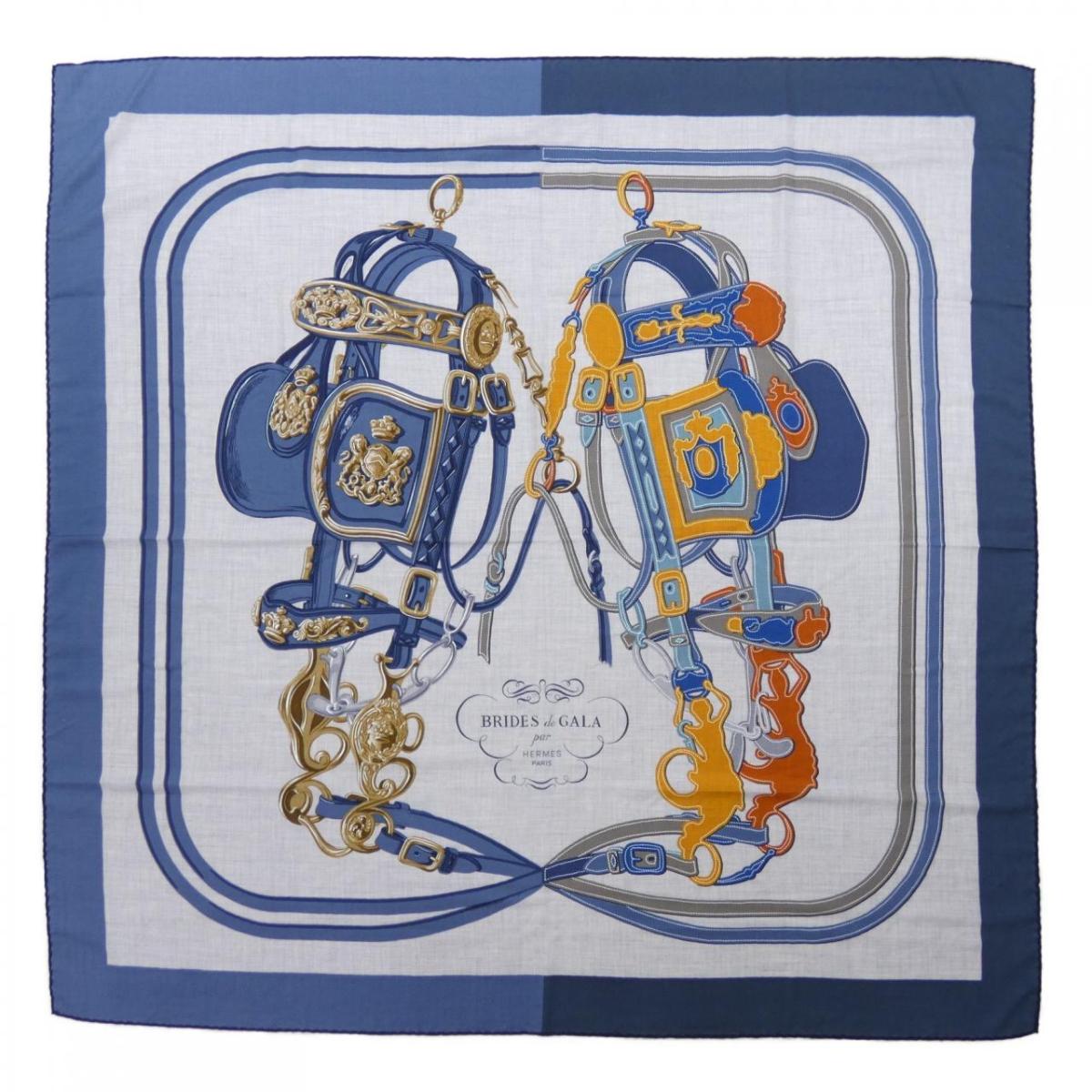 エルメス HERMES BRIDES DE GALA APPLIQUE PIQUE H243940S カレジェアン140 肩かけ【中古】