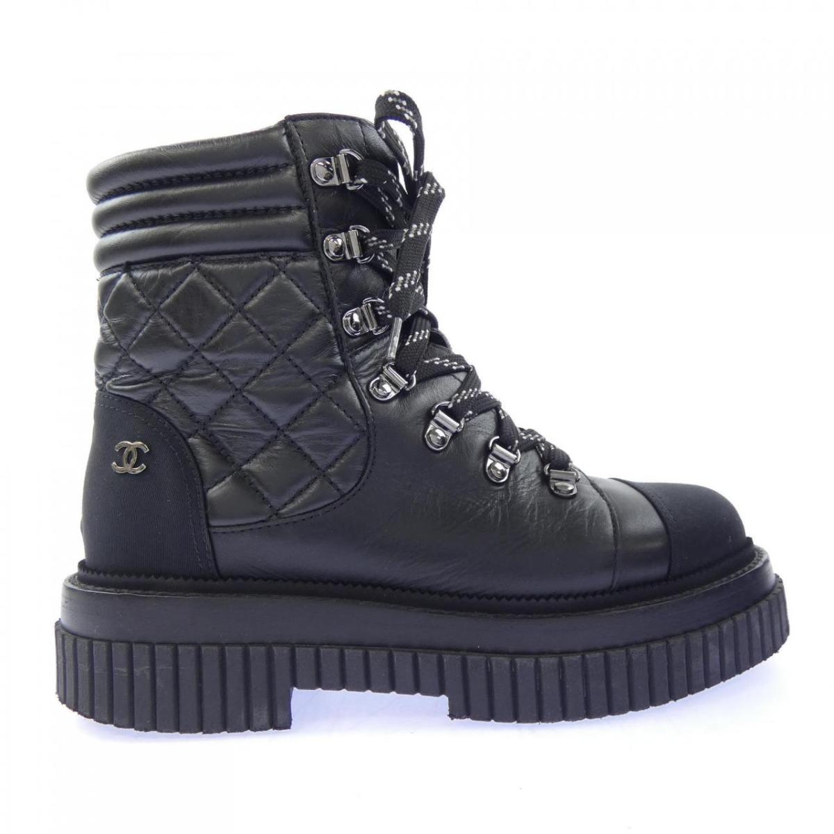 シャネル CHANEL スピード競技引きあげる LACE UPS G37813Y55503 ブーツ【中古】