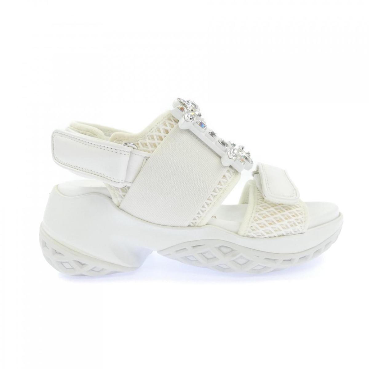ロジェヴィヴィエ ROGER VIVIER ヴィヴ 幽客 同盟罷工ラス バックル サンダル【中古】