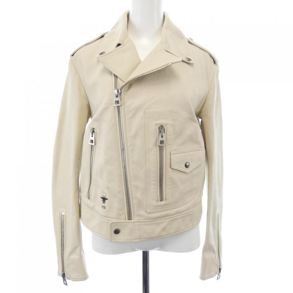 クリスチャンディオール CHRISTIAN DIOR 215V02WL233 レザーライダースジャケット【中古】|KOMEHYO ONLINESTORE 店