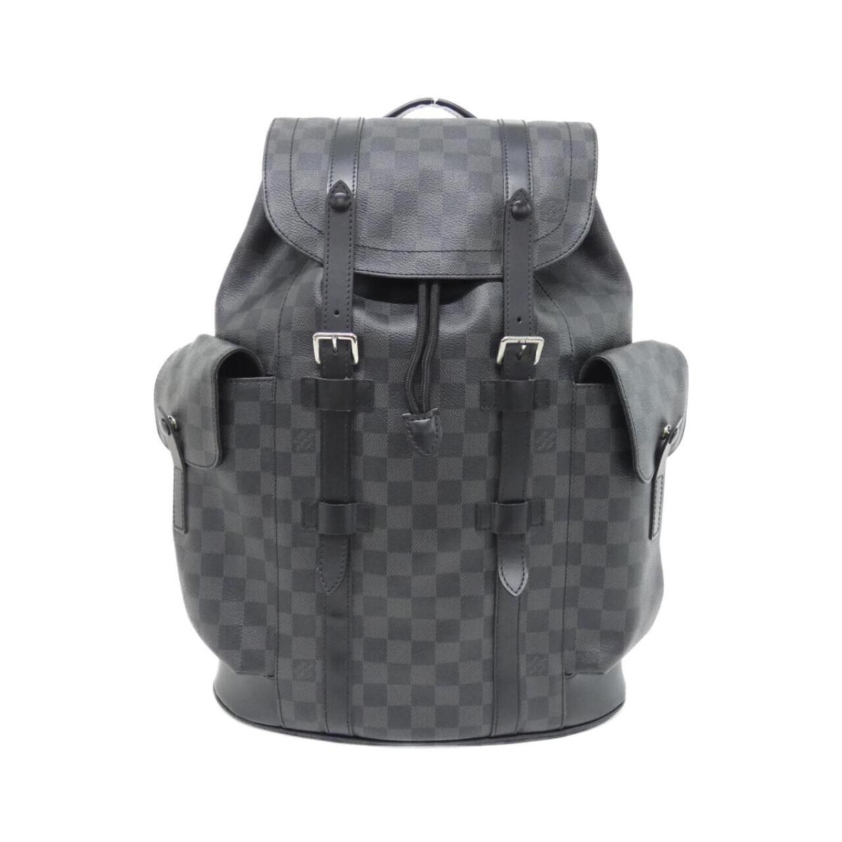 ルイヴィトン ダミエ グラフィット クリストファー MM N41379 背嚢【中古】 ハンドバッグ-バッグ