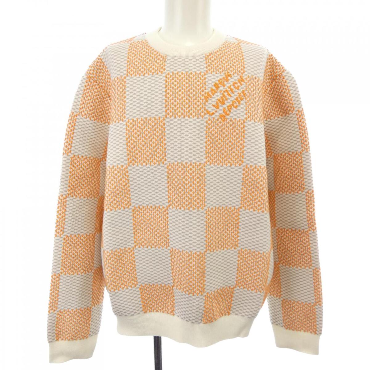 ルイヴィトン LOUIS VUITTON ダミエジャガードコットンプルオーバー HQN81WZ34 編み物【中古】