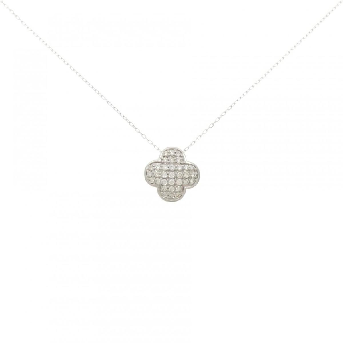 K18WG パヴェ ダイヤモンド ネックレス 0.25CT【中古】｜KOMEHYO ONLINESTORE 店