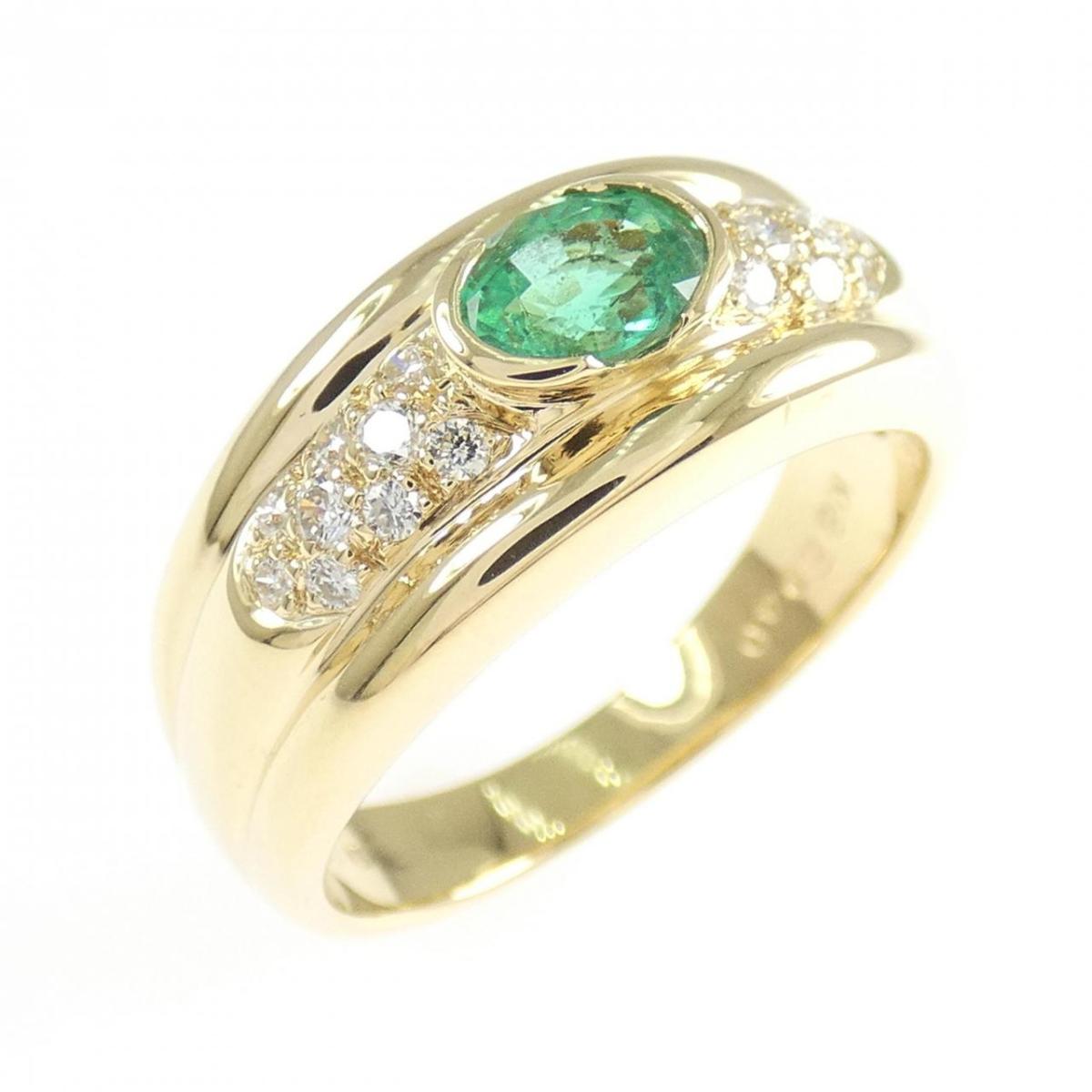 K18YG エメラルド リング 0.40CT【中古】|KOMEHYO ONLINESTORE 店