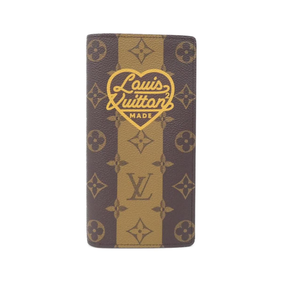 ルイヴィトン モノグラム ストライプ(LVスクエアード) ポルトフォイユ ブラザ M81008 財布【中古】｜KOMEHYO ONLINESTORE 店 73,260円